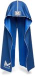 MISSION Cooling Hoodie Towel, Evaporative Cool Technology, Cools Instantly When Wet, UPF 50 Sun Protection, Contours Your Head to Stay in Place, Great for Sports, Fitness, Gym (Astra Lapis Blue)