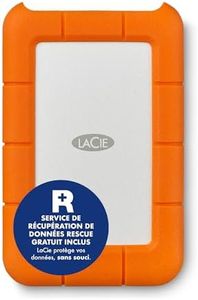 LaCie Rugged Mini 5To, Portable 2.5", Disque Dur Externe, PC Mac iPad & iPhone, Data Rescue Service (STJJ5000400)