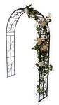 GAP GARDEN PRODUCTS - Solid Metal Garden Arch In A Exterior Black Finish 137cm wide (Burton Arch)