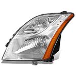 DNA MOTORING Left OE Style Headlight Compatible with 2010-2012 Nissan Sentra Base S SL,OEM-HL-0198-L