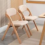 HOMEFUN Folding Chairs with Padded 