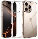 Amozo for iPhone 16 Pro Back Case Cover |Ultra Hybrid Camera and Drop Protection Back Case Cover for iPhone 16 Pro - (Polycarbonate|Clear)