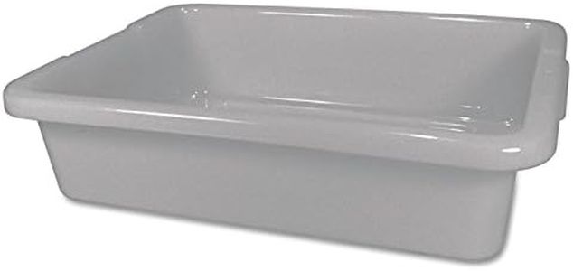 Rubbermaid Commercial 3349 4-5/8-Gallon Capacity, 20" Length x 15" Width x 5" Height, Gray Color, High-Density Polyethylene Bus and Utility Box