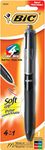 BIC 4-Color Grip Retractable Ball Pens, Medium Point (1.0 mm), 1-Count Pack, Retractable Ball Pen With Long-Lasting Ink