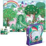 Crocodile Creek - Unicorn Garden - 36 Piece Jigsaw Floor Puzzle with Heavy-Duty Box for Storage, Large 20" x 27" Completed Size, Designed for Kids Ages 3 Years and up