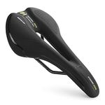 LINGMAI Most Comfortable Bike Seat for Men - Mens Padded Bicycle Saddle with Soft Cushion - Improves Comfort for Mountain Bike