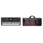 CT-X9000IN 61-Key Portable Keyboard, Black with Carry Case