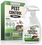 SRODEKIR Pest Control Spray,Rodent Repellent,Mouse Repellents Outdoor, Mice Repellent for House, Rat Repellent Indoor,Better Than Ultrasonic,Natural Spray for Rodent, Roach, Spiders, Ants,Mosquito-1P