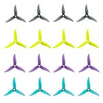 8pair Gemfan Hurricane 3520 Propeller 3.5X2X3 3-Blade Props for 3.5 Inch Quad with 5mm/3 Holes 1806-2004 Brushless Motor RC FPV Racing Drones Parts DIY