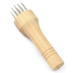 AMOYER Stainless Steel Meat Tenderizer Mallet Wood Handle Meat Blades Needle Food Gadget Beef Pork Chicken Kitchen Accessories