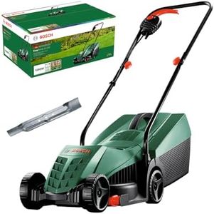 Bosch Corded Lawnmower EasyRotak 32-220 (1200 W Motor Power, Cutting Width: 32 cm, 31-Litre Grass Box, Extra 32cm Sharp Blade, Suitable for Quick and Easy Mowing with Tidy Edges) - Amazon Exclusive
