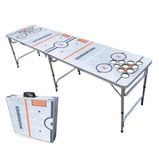 8-Foot Professional Beer Pong Table w/Cup Holes - Edmonton Hockey Rink