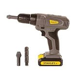 Red Tool Box Stanley Jr. - Power Drill - Toy Drill, Yellow