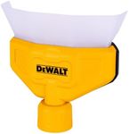 DEWALT Shop Vac Dust Collector, Wet Dry Vacuum Accessory Attachments for Easy Collection of Dust, Funnel Design, Hands Free, DXVA00-1500, 1 Pack, Yellow