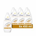 Dove Fruity Nourish Body Wash Body Cleanser shower gel with plant-based moisturisers for softer, smoother skin after one shower 6x 450 ml