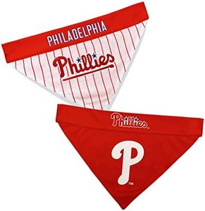 Pets First PHP-3217-L-XL MLB Philadelphia Phillies Reversible Pet Bandana, Large/X-Large, MLB Team Color