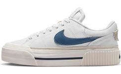 NIKE Wmns Court Legacy Lift, Low Women, White Diffused Blue Light Orewood Brown Sail, 6 US