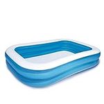 Bestway Family Pool, rectangular pool for children, easy to assemble, blue, 262 x 175 x 51 cm