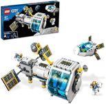 LEGO City Lunar Space Station 60349 Kids Building & Construction Toys, Space Shuttle Toy