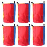 Toyvian 6Pcs Potato Sack Race Bags Jumping Race Bags Birthday Party Lawn Yard Outdoor Game for Kids Family Use Assorted Color