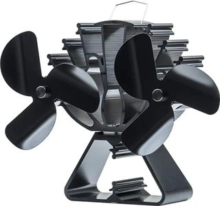 Ventilateur de poêle à bois à deux pales avec grand flux d'air alimenté par la chaleur pour cheminée/poêle à bois/cheminée