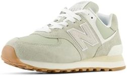 New Balance Womens 574 Sneaker, Oli