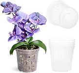 TRUEDAYS 4 Pack Orchid Pots with Ho