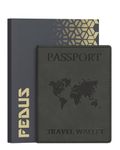 FEDUS Faux Leather Premium Passport Holder For Men And Women Passport Cover Case Wallet With Credit/Debit Card, Id Card, Rfid Protected Travel Document Accessories Organiser.