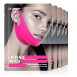 SKEDERM Lifting Patch Peptide, V Up Lifting Mask, Chin Strap, V Line Shaping band, Face Lift Tape 5 pcs