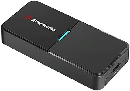 AVerMedia Live Streamer Cap 4K - Dispositivo de Captura de vídeo HDMI 3.0. Transmite tu DSLR, cámara de vídeo, cámara sin Espejo y de acción a 1080p60 HDR o 4K 30 FPS. para Streams y vloggear (BU113)