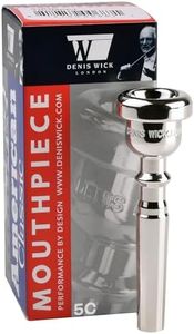 Denis Wick American Classic Trumpet Mouthpiece Silver Plated, 5182A-5C - V-type Backbore - Vintage-Style Design with Warm, Rich Tone & Comfortable Rims - 16.50 x 5.30 x 3.80mm