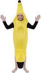 HENBRANDT Children’s Banana Costume for Kids Fancy Dress Outfit Fruit Costumes Banana Suit Size Medium Ages 7-9 Funny Halloween Fancy Dress for Boys and Girls