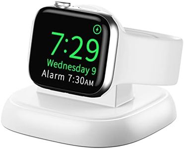 LVFAN Charger Stand for Apple Watch, Portable iWatch Charger Dock for Apple Watch Series 10 9 8 7 6 5 4 3 2 SE Ultra 2 Ultra (White)