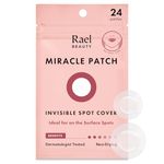 Rael Miracle Invisible Spot Cover - Hydrocolloid, Absorbing Cover, Skin Care, Facial Stickers, 2 Sizes (24 Count)