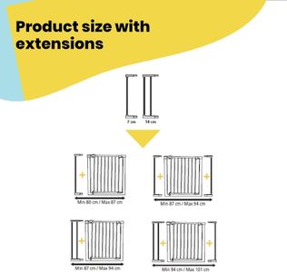 Safety 1st Baby Stair Gate – White Child Safety Barrier