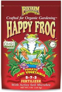 FoxFarm FF50032 Happy Frog Tomato & Vegetable Fertilizer 7-4-5, 4# Bag