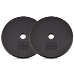 Yes4All 1-inch Cast Iron Weight Plates for Dumbbells – Standard Weight Disc Plates, 7.5 Pound (Pack of 2)