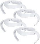 4 Pack Compatible Baby Bottle Handles for Philips Avent Natural Baby Bottles,Baby Bottle Holder - White