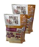 Golden Island Korean BBQ Recipe Pork Jerky Snack Bites - Pack of 2 Bags - 12 Individual Snack Packs Per Bag - 24 Snack Packs Total - Gluten Free - No Added Growth Hormones, Nitrates, or MSG