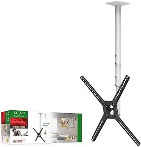 Barkan Full Motion TV Ceiling Mount, 29-65 Inch Size, White