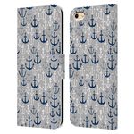 Head Case Designs Officially Licensed Andrea Lauren Design Anchors Sea Animals Leather Book Wallet Case Cover Compatible With Apple iPhone 6 / iPhone 6s