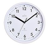 Acctim 74662 Nardo 20cm Radio Controlled White Wall Clock