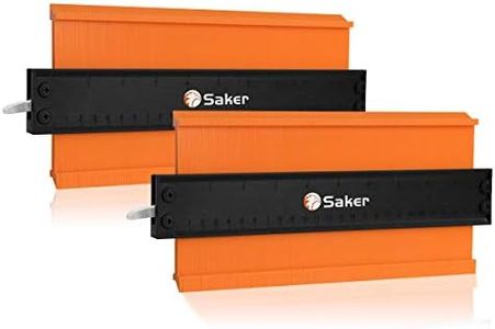 Saker Contour Gauge Duplicator- Adjustable Lock -Precisely Copy Irregular Shape Duplicator -Irregular Welding Woodworking Tracing - Must Have Tool for DIY Handyman, Construction (2Pcs 10Inch)