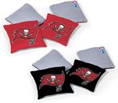 Wild Sports NFL Tampa Bay Buccaneers 8pk Dual Sided Bean Bags, Team Color