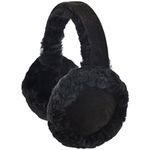 SNUGRUGS Ladies Full Sheepskin Ear Muffs with Gift Box - Black