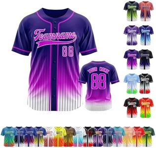 Custom Pinstripe Baseball Jersey Printed or Stitched Personalized Name Number for Men Women Youth