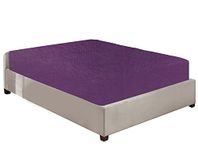 Luxury Bedding Brushed Cotton Flannelette Deep Fitted Sheets 25CM/10 Box Fit in 12 Colours Single Double King Super King (Purple, Double)