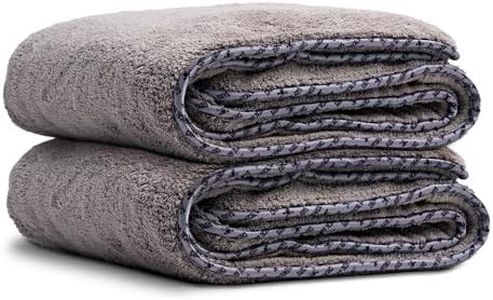 Chemical Guys MIC199502 Woolly Mammoth Microfiber Dryer Towel (36" x 25") Safe for Cars,Trucks, SUVs, RVs, Motorcycles, Home, Pets, Messes, (2 Pack) Gray