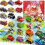 Lubibi Toys Advent Calendar 2024,24 Pull Back Cars Toys Set With Game Map For Kids,24-Days Christmas Countdown Days Calendar Party Favours, Christmas Birthdays Surprised Gift For Kids Boys Girls