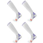 Compression Socks (2 Pair) for Men and Women 20-30 mmHg Compression Stockings Circulation for Cycling Running Support Socks